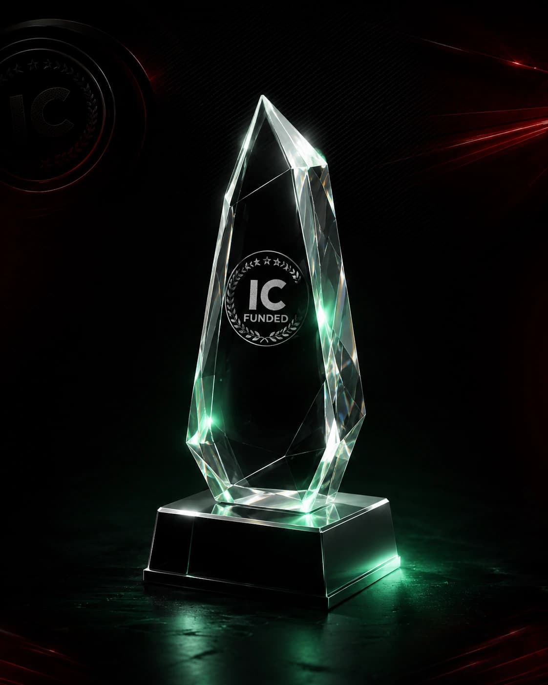 IC Funded payout trophy